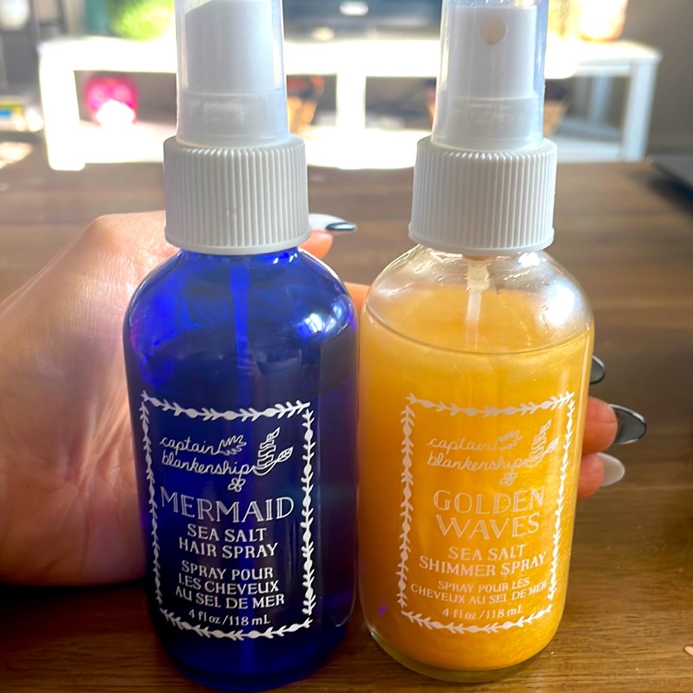 Captain Blankenship Mermaid Sea Salt Spray & Golden Waves Sea Salt Shimmer Spray